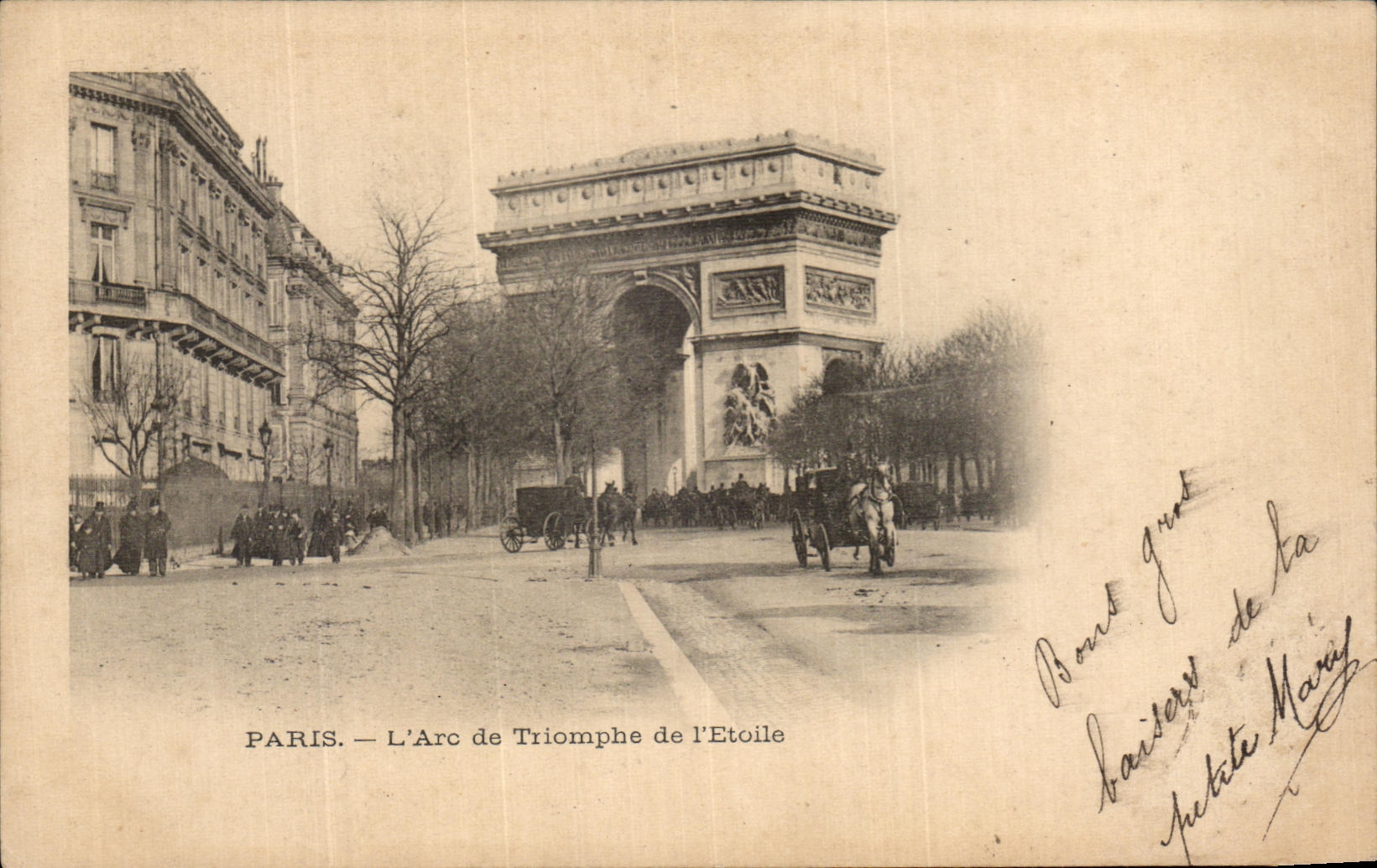 CPA Paris L Arc de Triomphe de L Etoile 