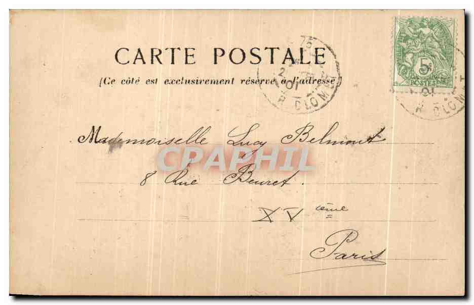 CPA Paris L Arc de Triomphe de L Etoile  — Rückseite