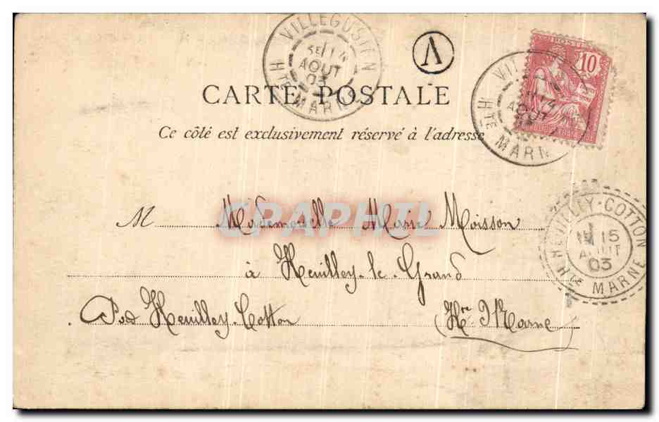 CPA Paris Notre Dame — Verso