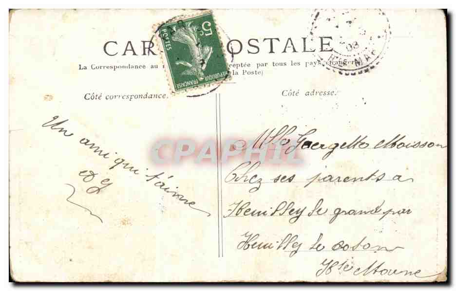 CPA Paris La Cour du Carrousel  — Rückseite