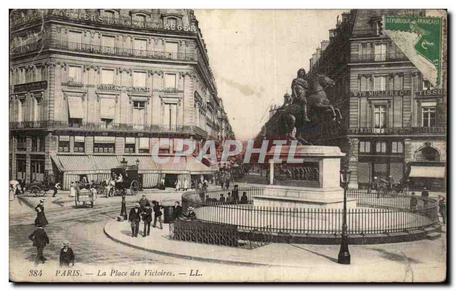 Antike Ansichtskarte Paris Place des Victoires