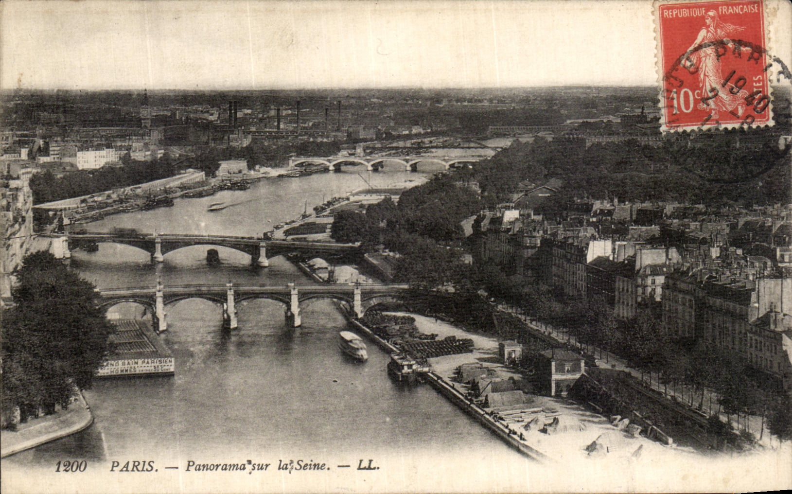 CPA Paris Panorama Sur La Seine