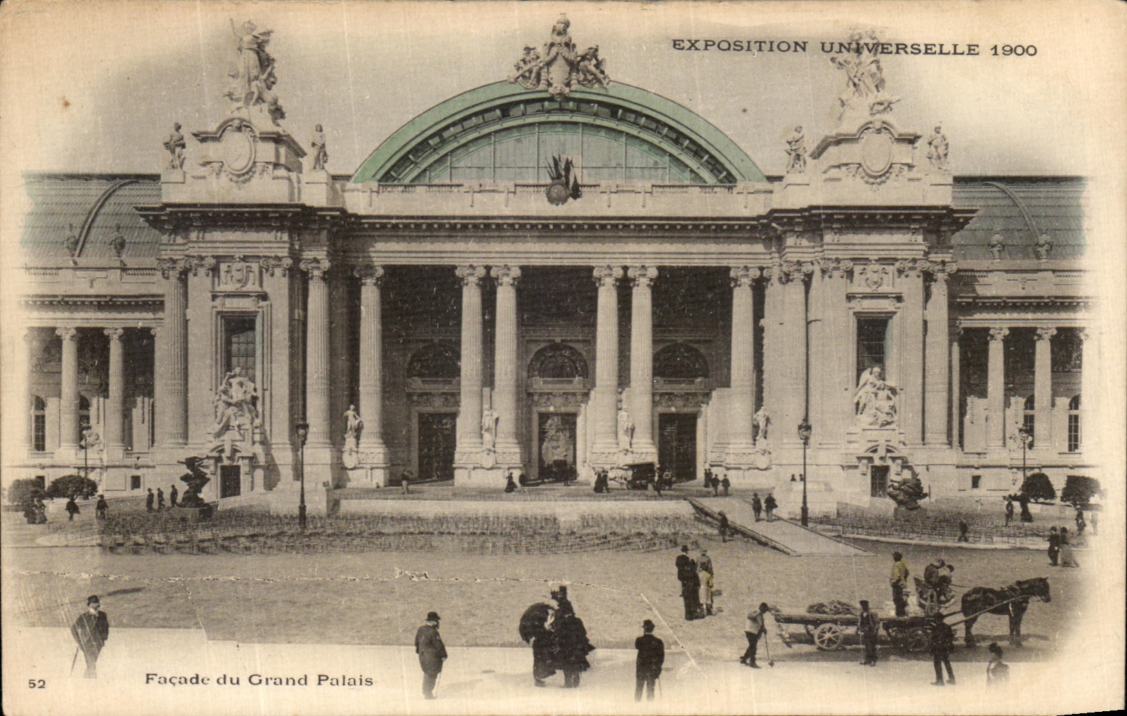 Façade du Grand Palais — Exposition Universelle 1900 — n° 52