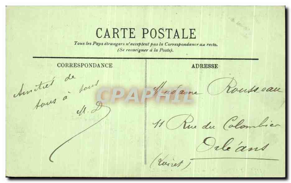 CPA Paris La Madeleine — Rückseite
