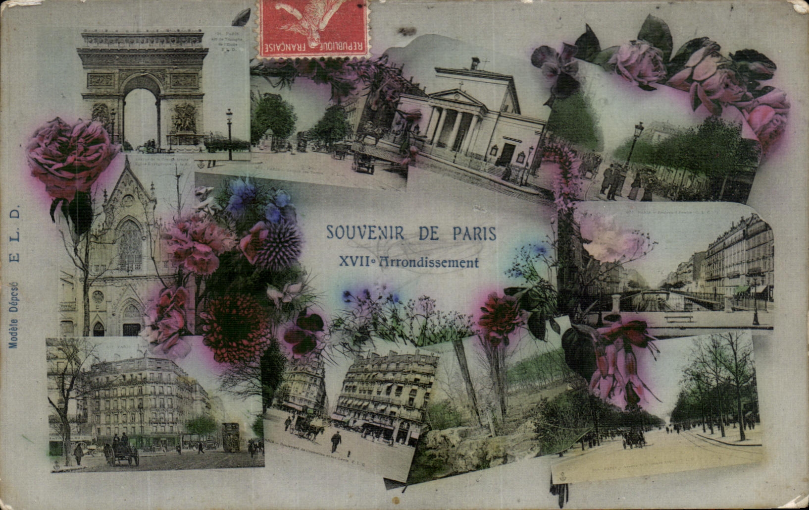 CPA Souvenir De Paris 17eme