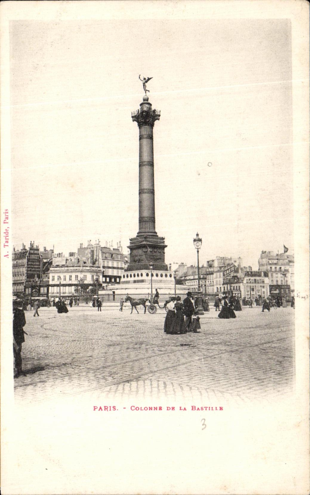 CPA Paris Colonne De La Bastille