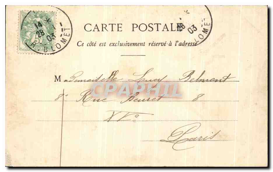 CPA Paris La Grille du Parc Monceau  — Rückseite