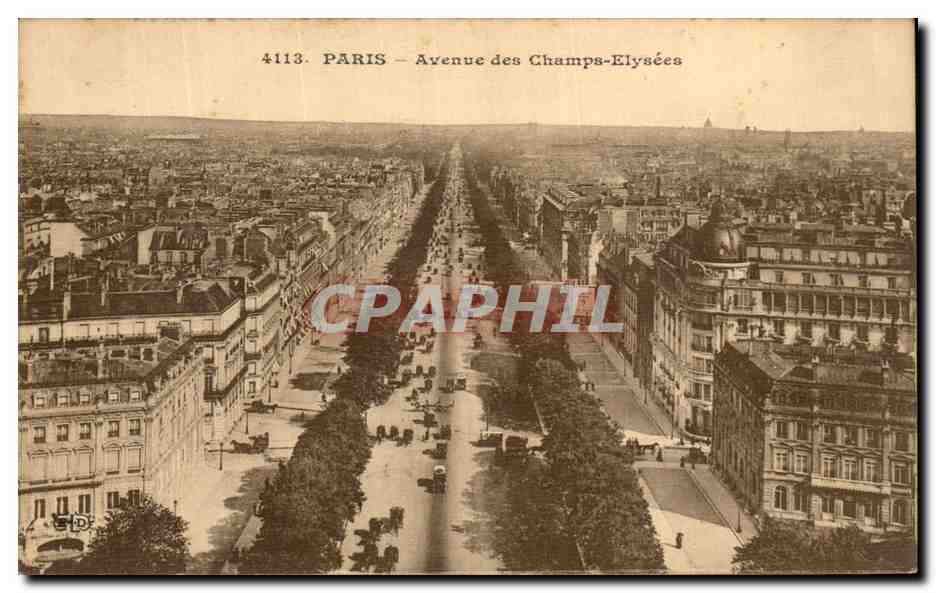 CPA Paris Avenue des Champs Elysees 