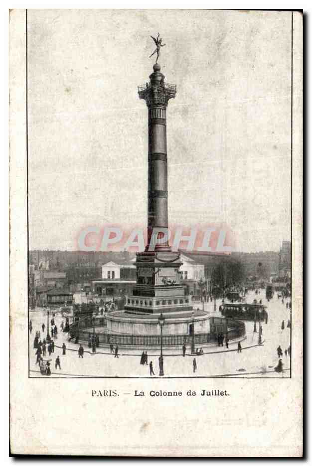 CPA Paris La Colonne De Juillet 