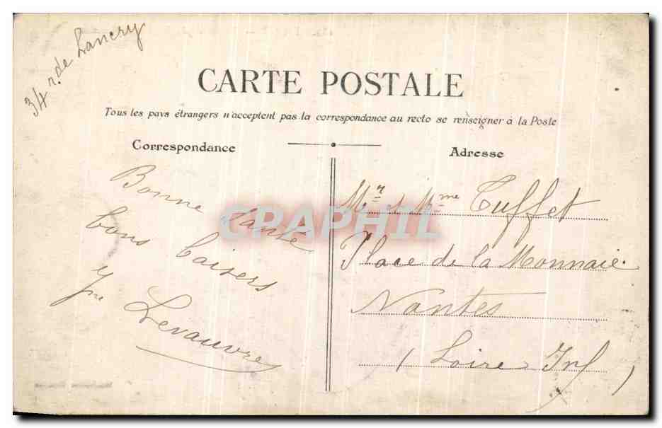 CPA Paris Palais de la Legion d honneur  — Rückseite