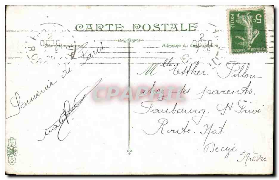 CPA Paris Eglise de La Trinite  — Rückseite
