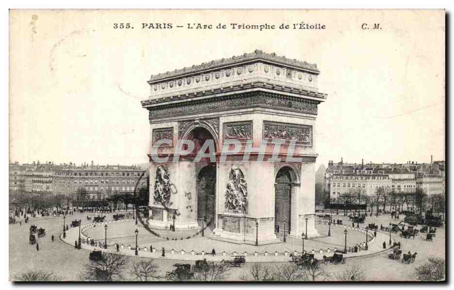 CPA Paris L Arc de Triomphe de L Etoile 