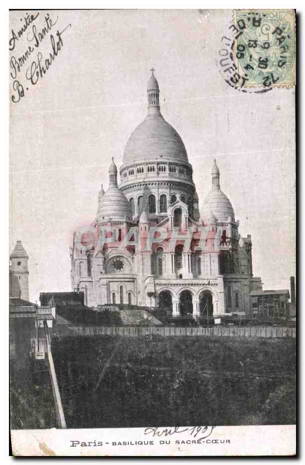 CPA Paris Basilique Du sacre Coeur 
