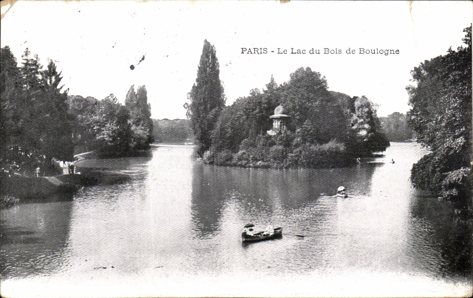 CPA Paris Le Lac du Bois de Boulogne
