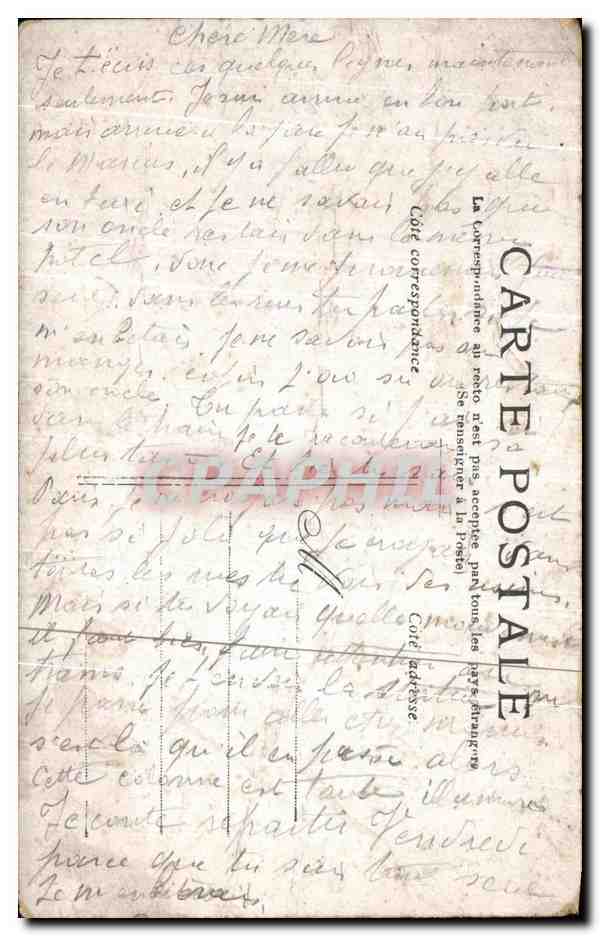 CPA Paris La Bastille et La Colonne de Juillet  — Verso