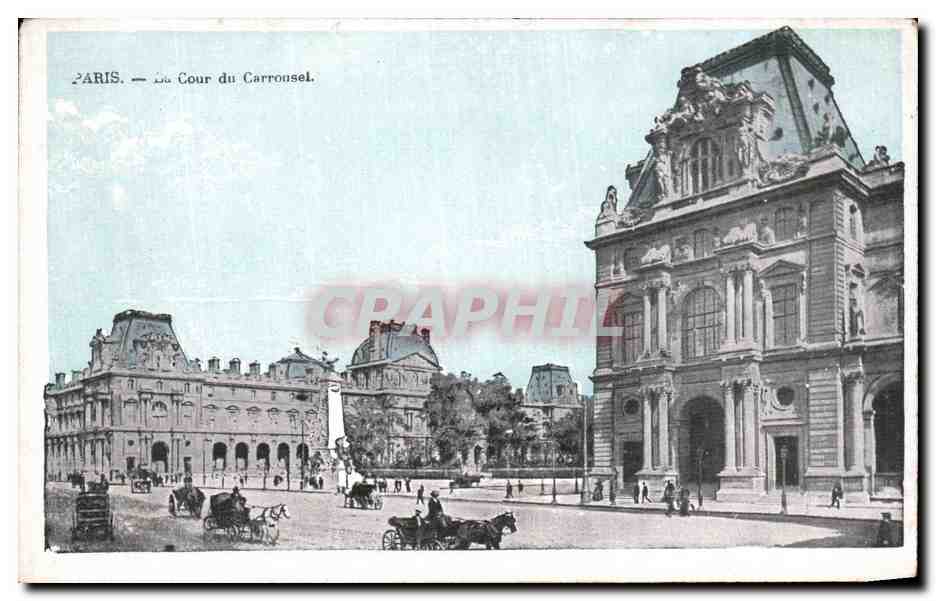 CPA Paris Cour Du Corrossel 