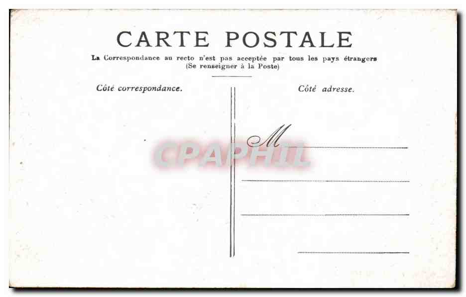 CPA Paris La Madeleine — Verso