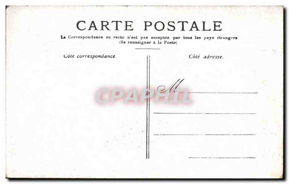 CPA Paris La Place de La Concorde — Rückseite