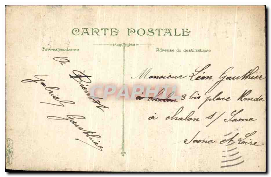 CPA Paris Place de la Bastille — Rückseite