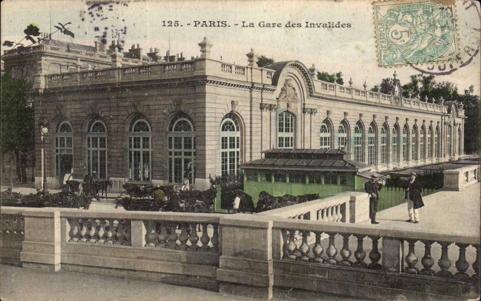 CPA Paris La Gare des Invalides 