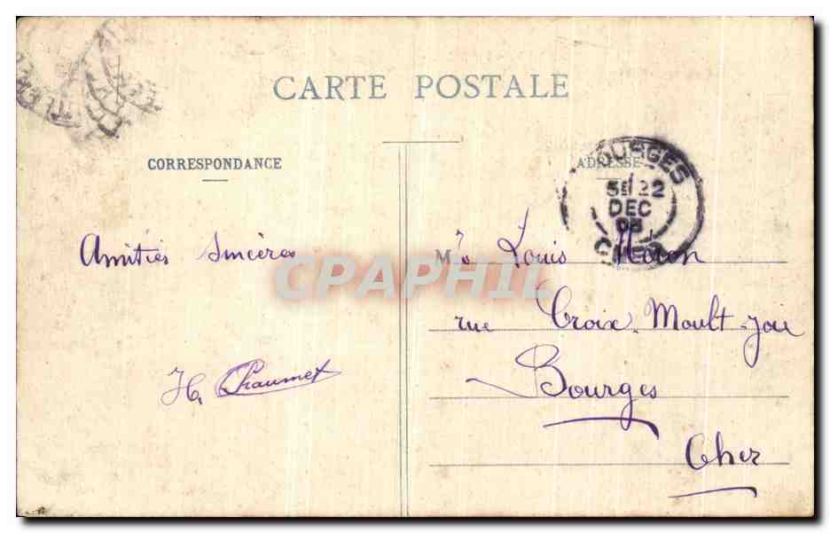 CPA Paris La Gare des Invalides  — Rückseite