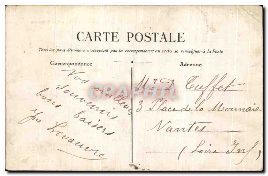 CPA Paris Entree des invalides Les Remparts  — Rückseite
