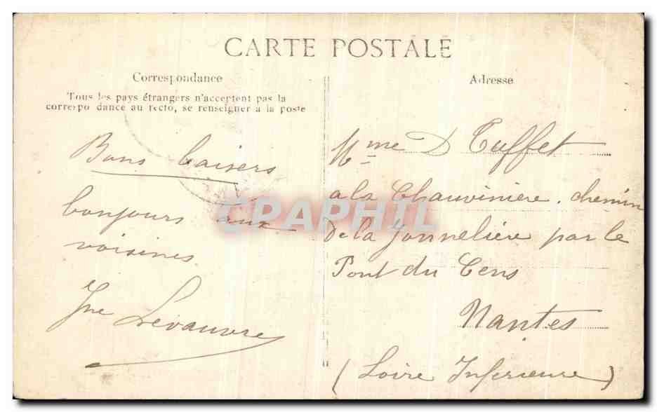 CPA Paris Panorama Pris de Notre Dame  — Rückseite