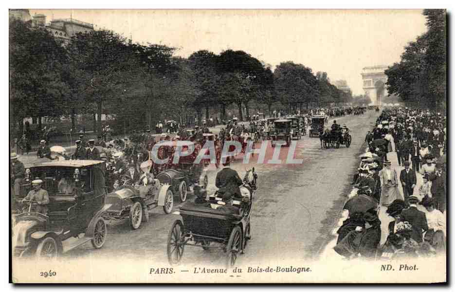 PARIS — L'Avenue du Bois-de-Boulogne — ND. Phot.