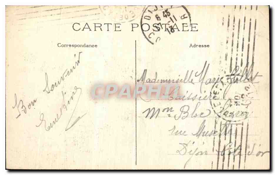 CPA Paris La Gare de Lyon — Rückseite