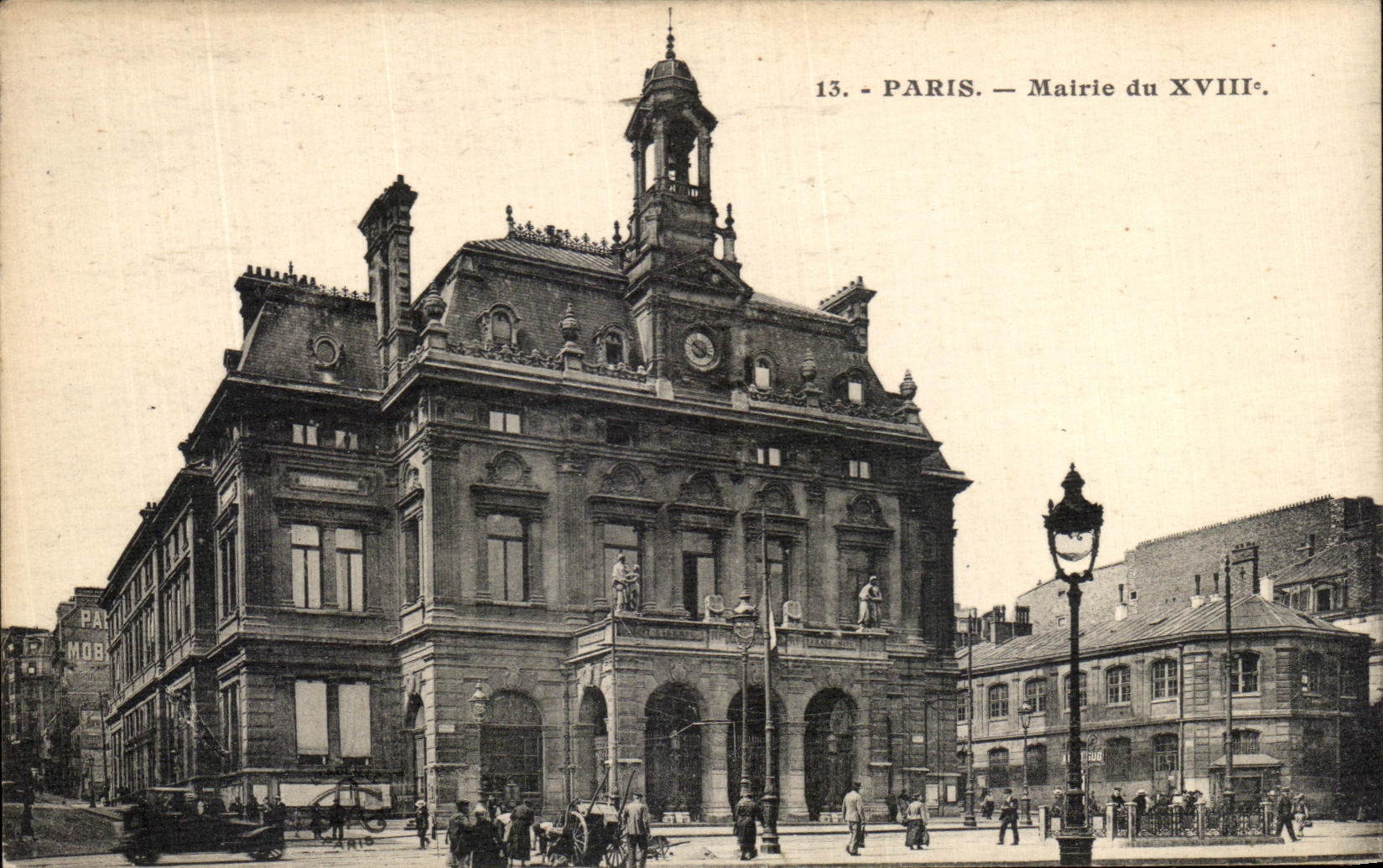 CPA Paris Mairie Du XVIII