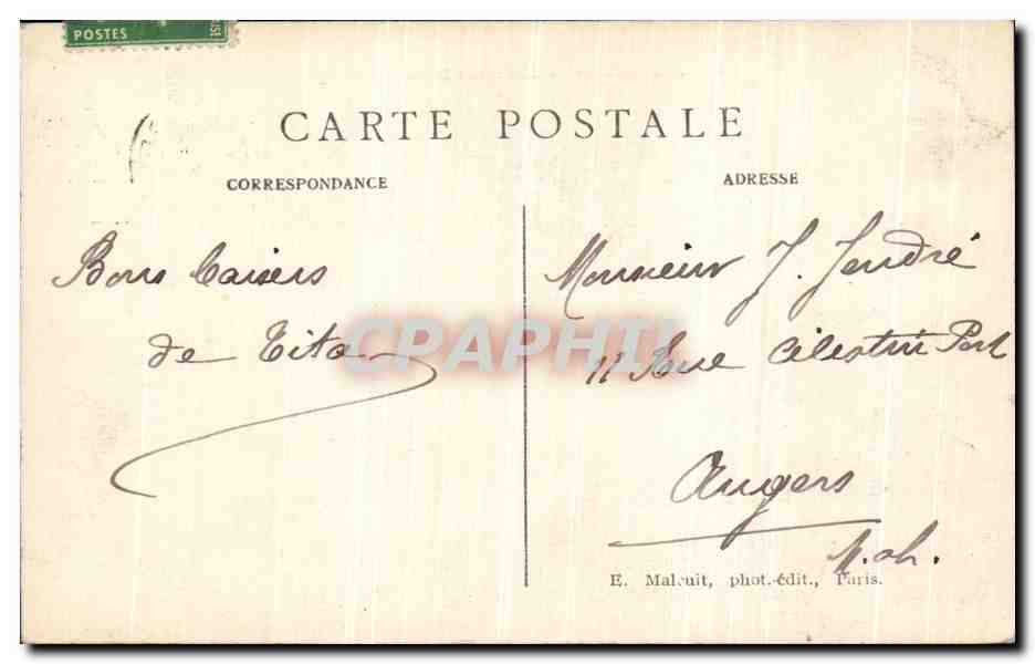 CPA Paris Palais du Luxembourg — Verso
