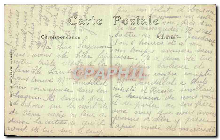CPA Paris Facade de l Eglise Notre Dame — Verso