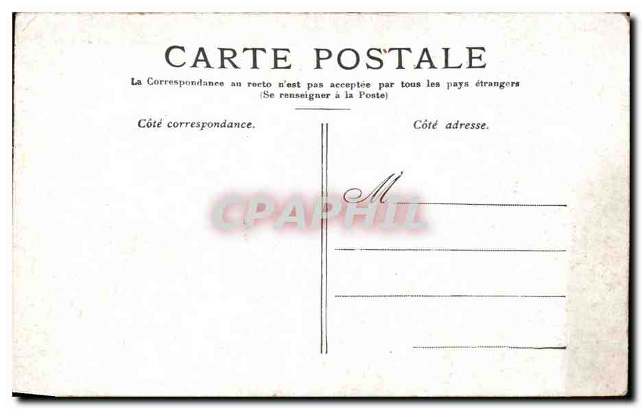 CPA Paris L Hotel de Ville — Rückseite