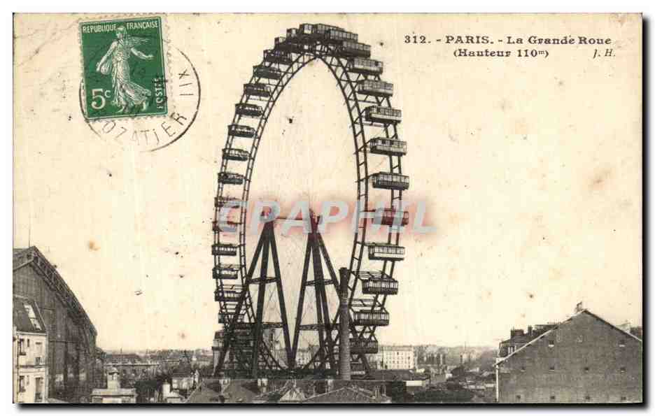 CPA Paris La Grande Roue