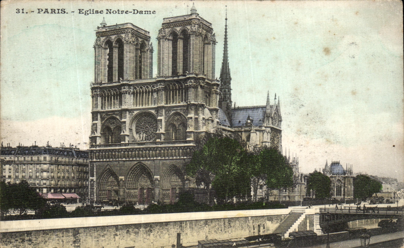 CPA Paris Eglise Notre Dame