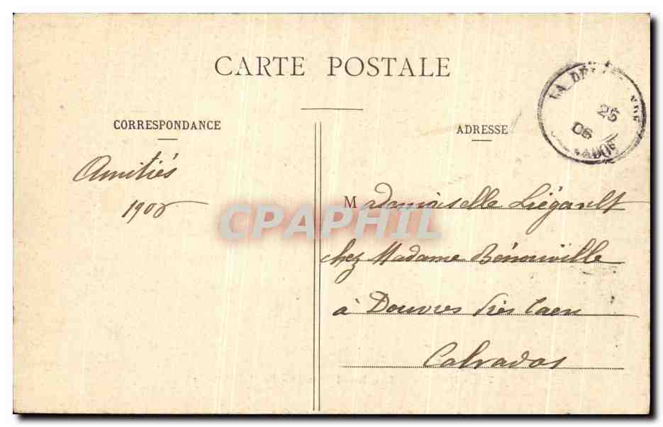 CPA Paris Les Boulevards Porte St Martin — Rückseite