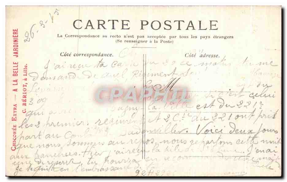 CPA Paris Le Pont Alexandre III — Rückseite