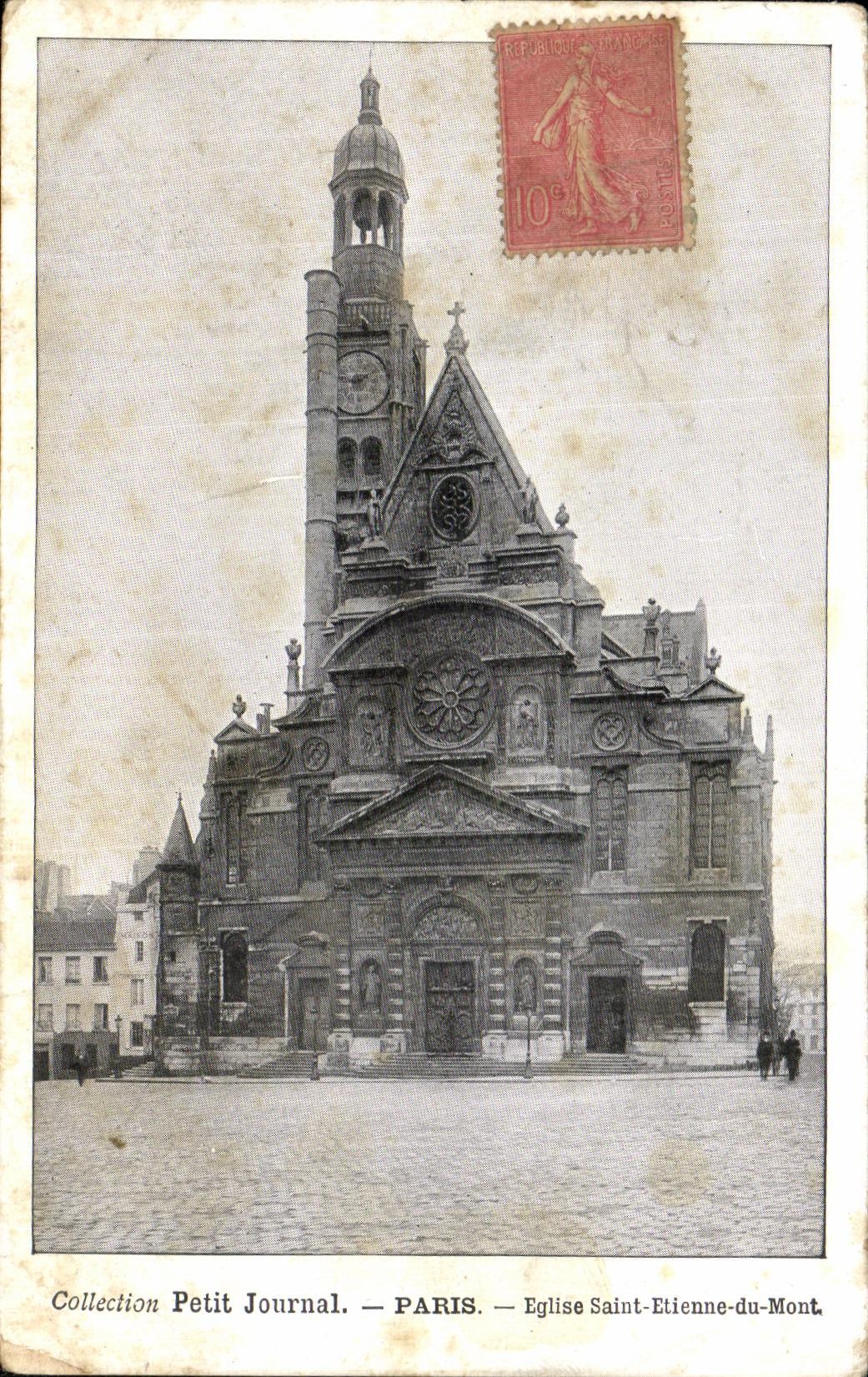 CPA Collection Petit Journal Paris Eglise Saint Etienne du Mont