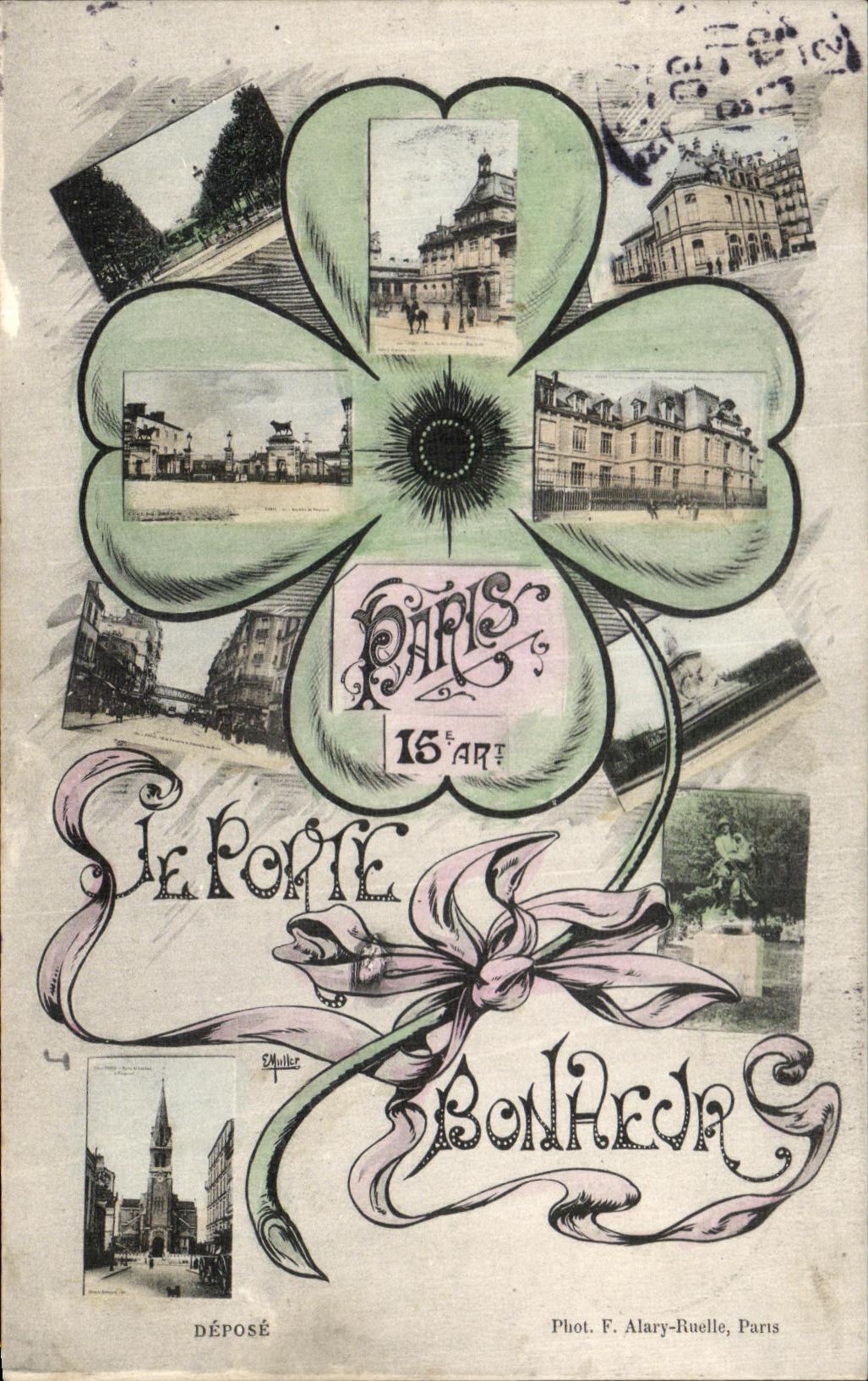 Paris 15e arrondissement — vue panoramique en forme de fleur — Phot. F. Alary-Ruelle, Paris
