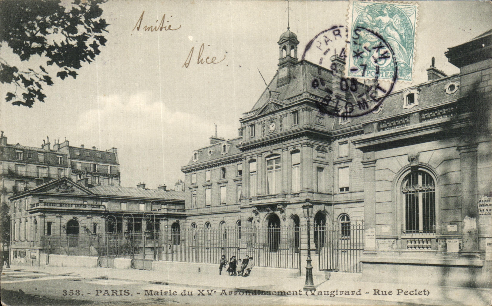 CPA Paris Mairie du 15eme Vaugirard Rue peclet 