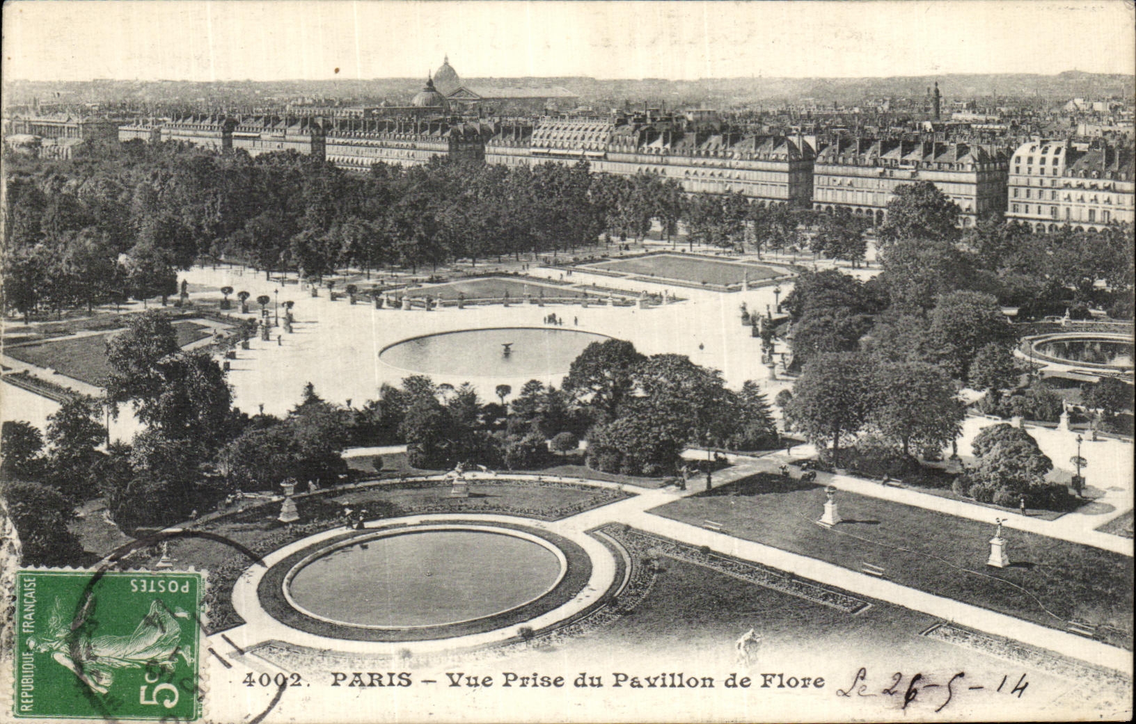 CPA Paris Vue Prise du Pavillon de Flore