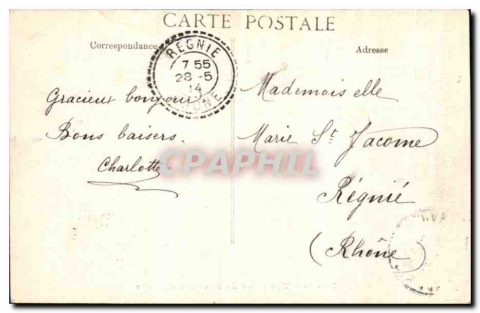 CPA Paris Vue Prise du Pavillon de Flore — Rückseite