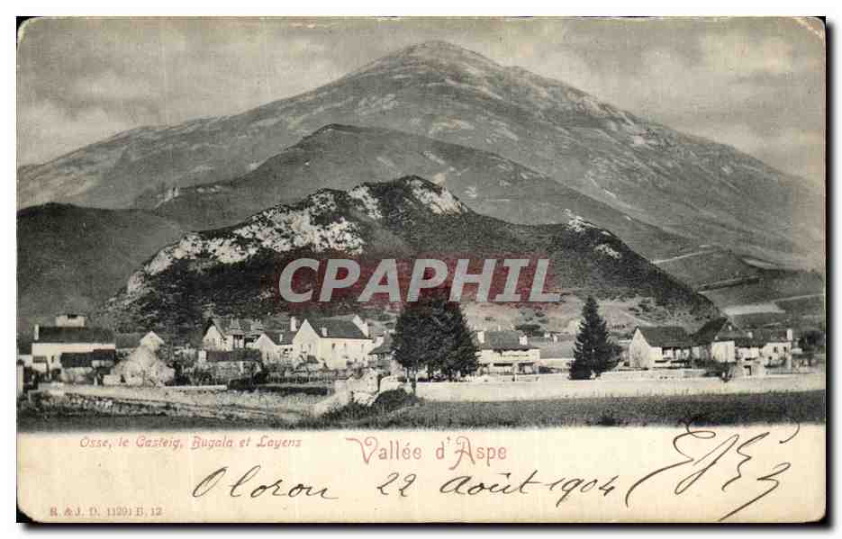 CPA Vallee D Aspe Osse Le Castleig Bugala Et Layens