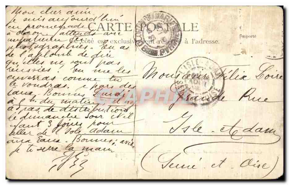 CPA Vallee D Aspe Osse Le Castleig Bugala Et Layens — Rückseite