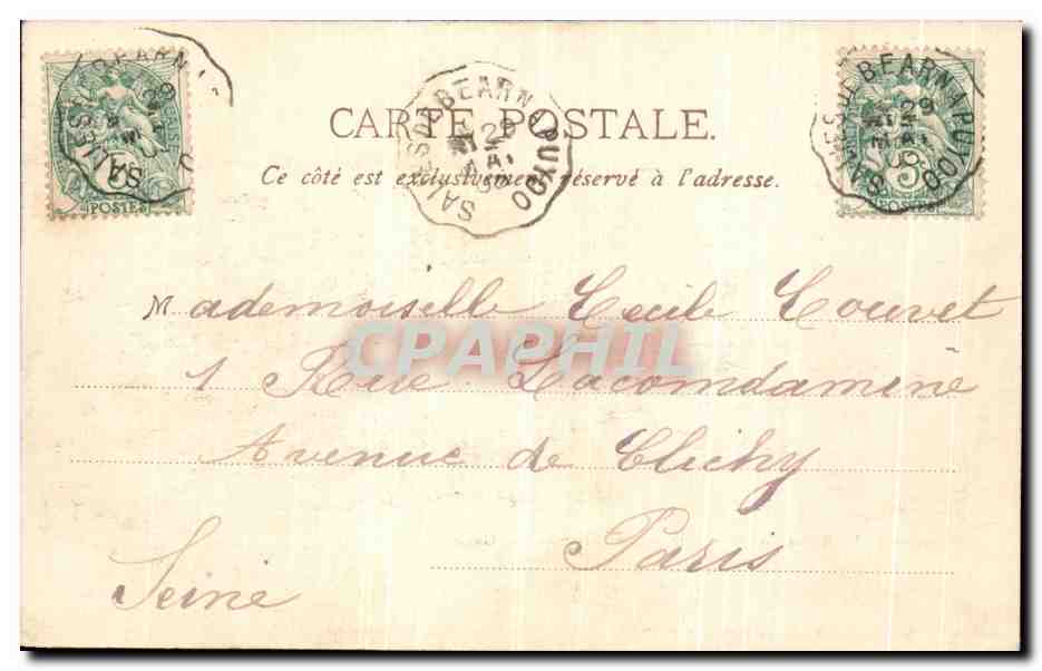 CPA Sauveterre de Bearn Belle Vue Panoramique Sur le Gave  — Rückseite