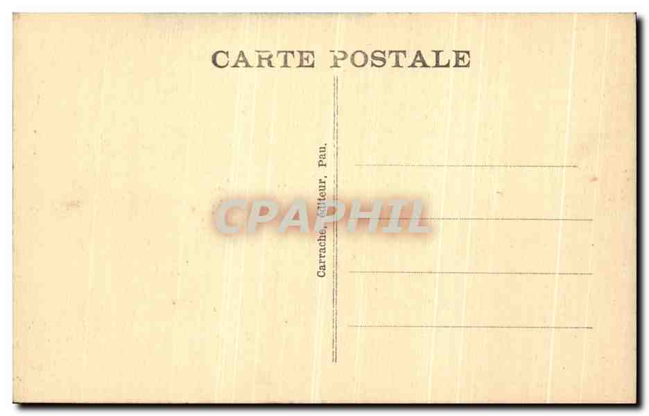 CPA Les Pyrenees Guide Ossalois Folklore  — Verso