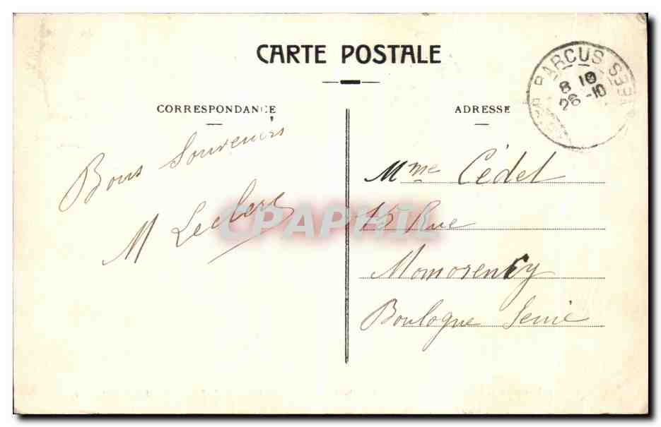 CPA Environs De Licq Pont De La Jonction des Eaux de Sainte Engrace et de Larrau  — Rückseite