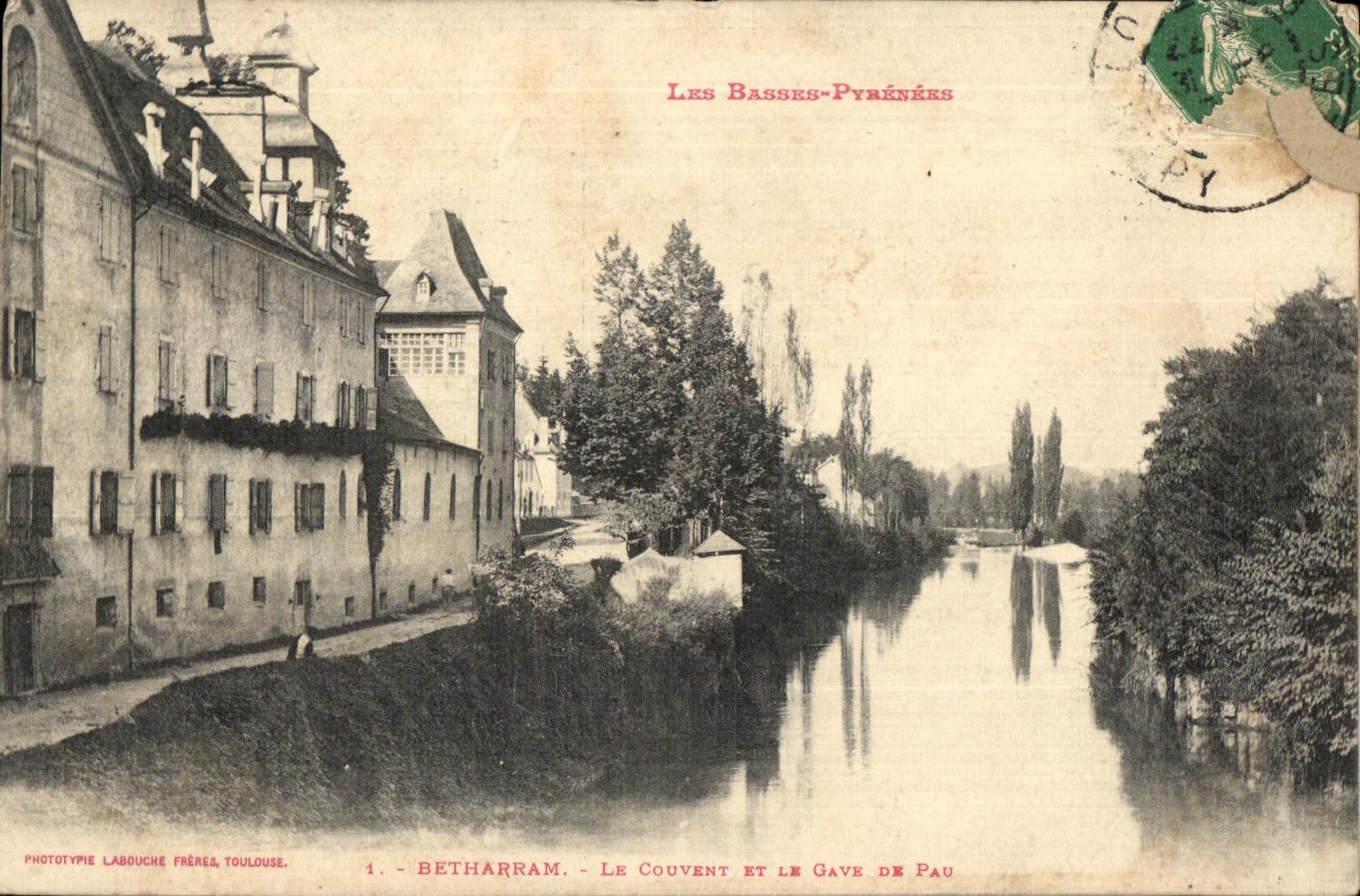 CPA Betharram Le Couvent Et Le Gave De Pau 