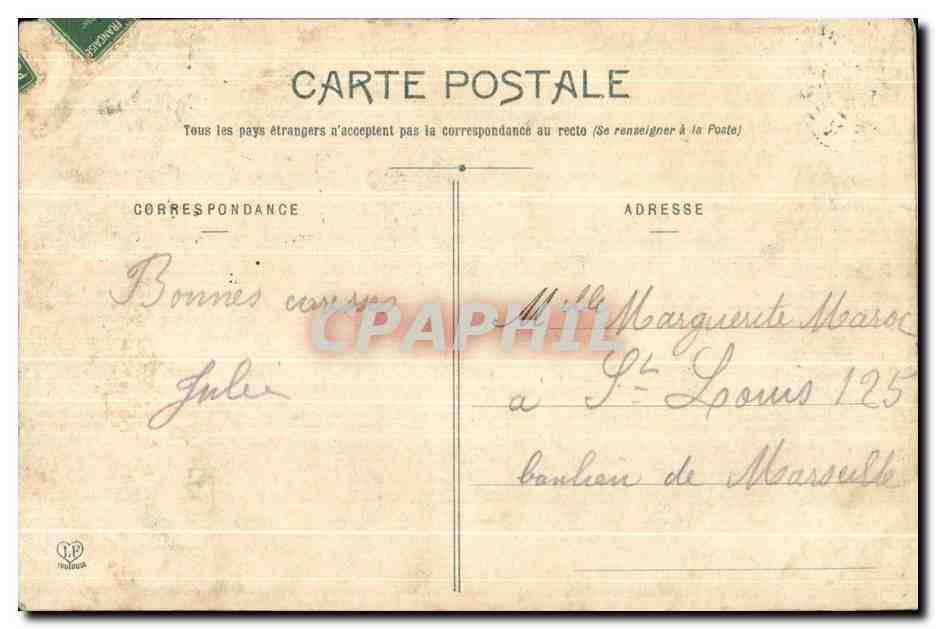 CPA Betharram Le Couvent Et Le Gave De Pau  — Rückseite