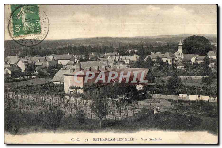 CPA Betharram Lestelle Vue Generale